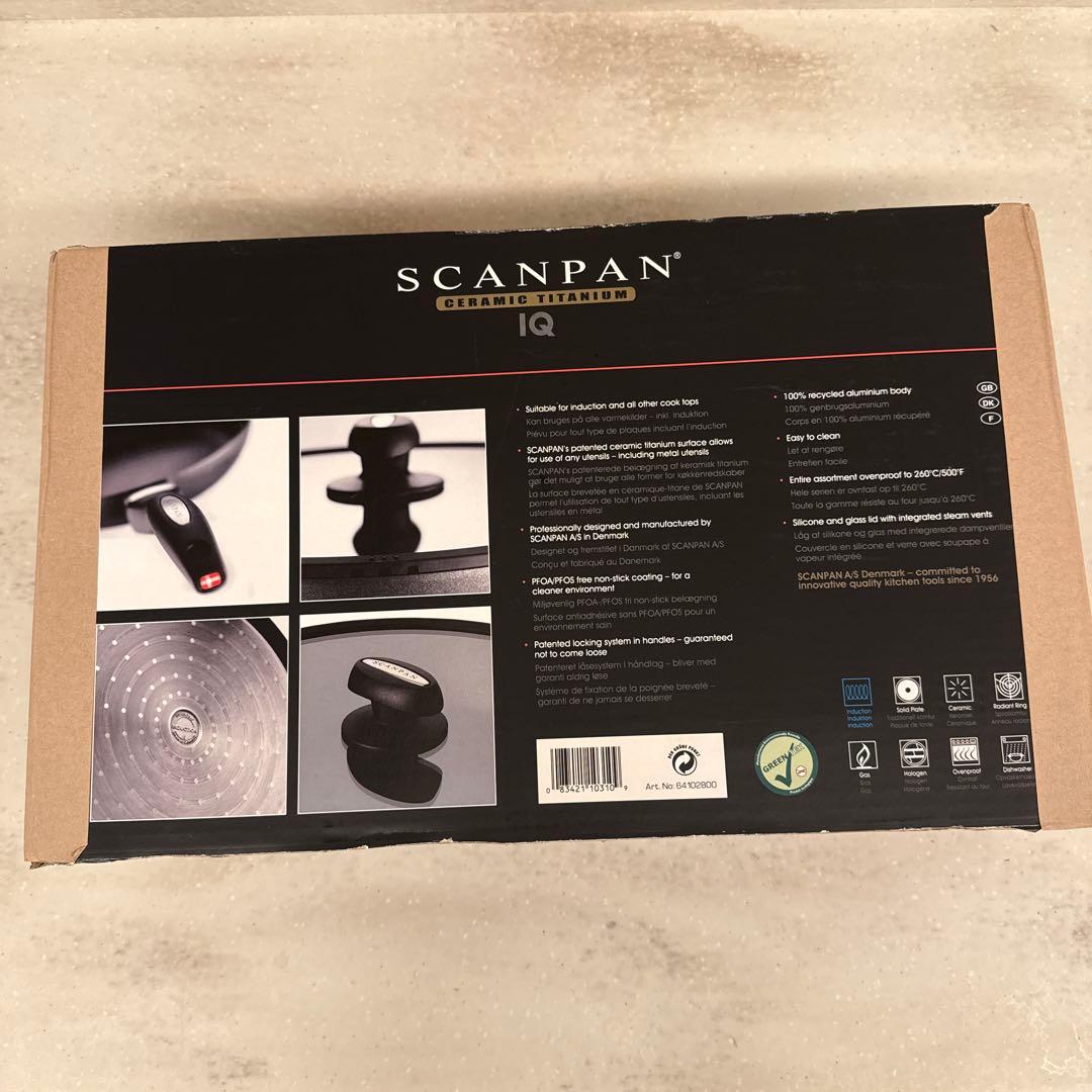 スキャンSCANPAN IQ ソテーパン 28cm 蓋付き IH可