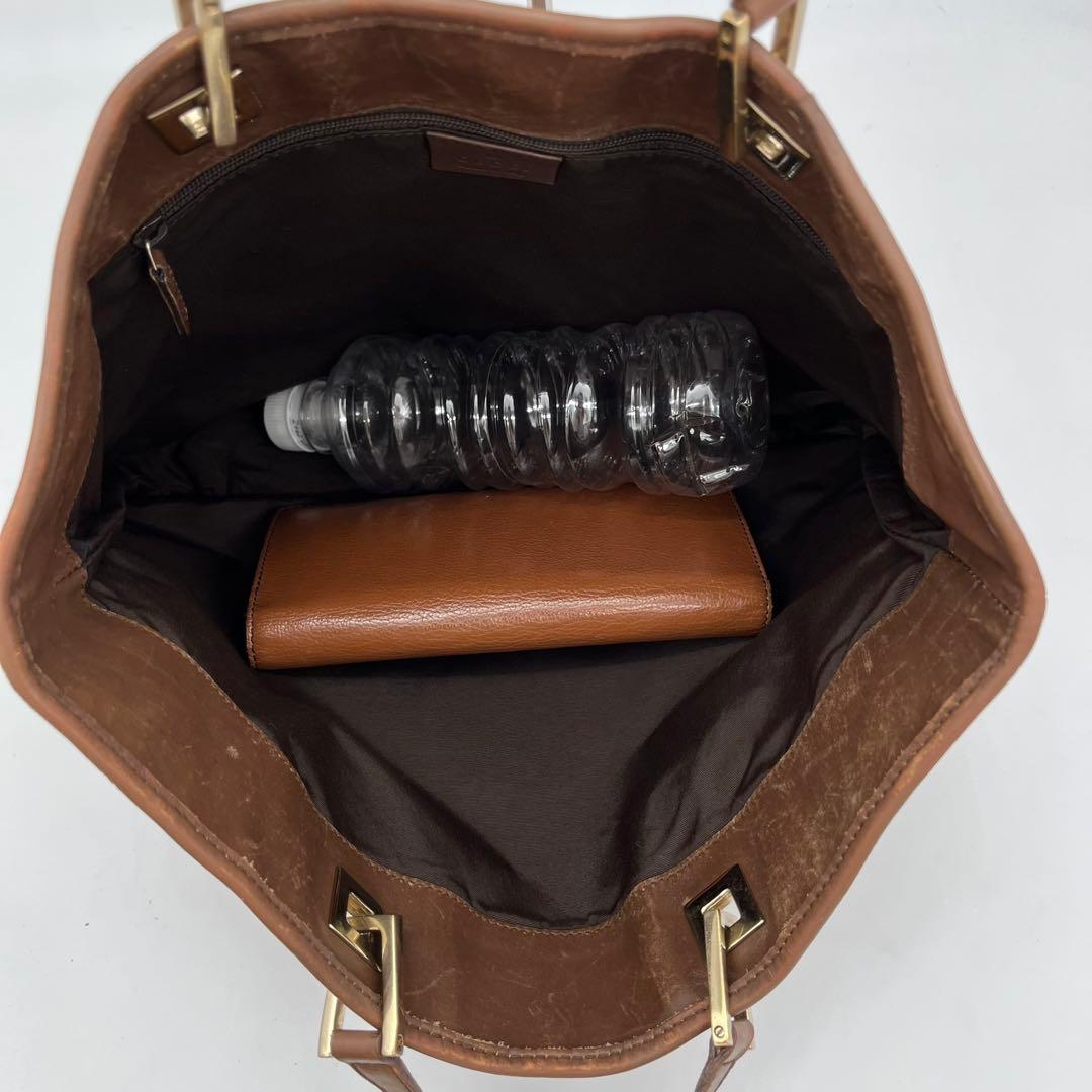 GUCCI トートバッグ 肩掛け GGキャンバス ゴールド金具 002 1098