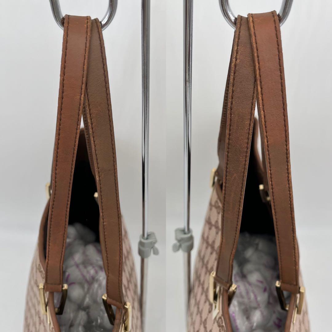 GUCCI トートバッグ 肩掛け GGキャンバス ゴールド金具 002 1098