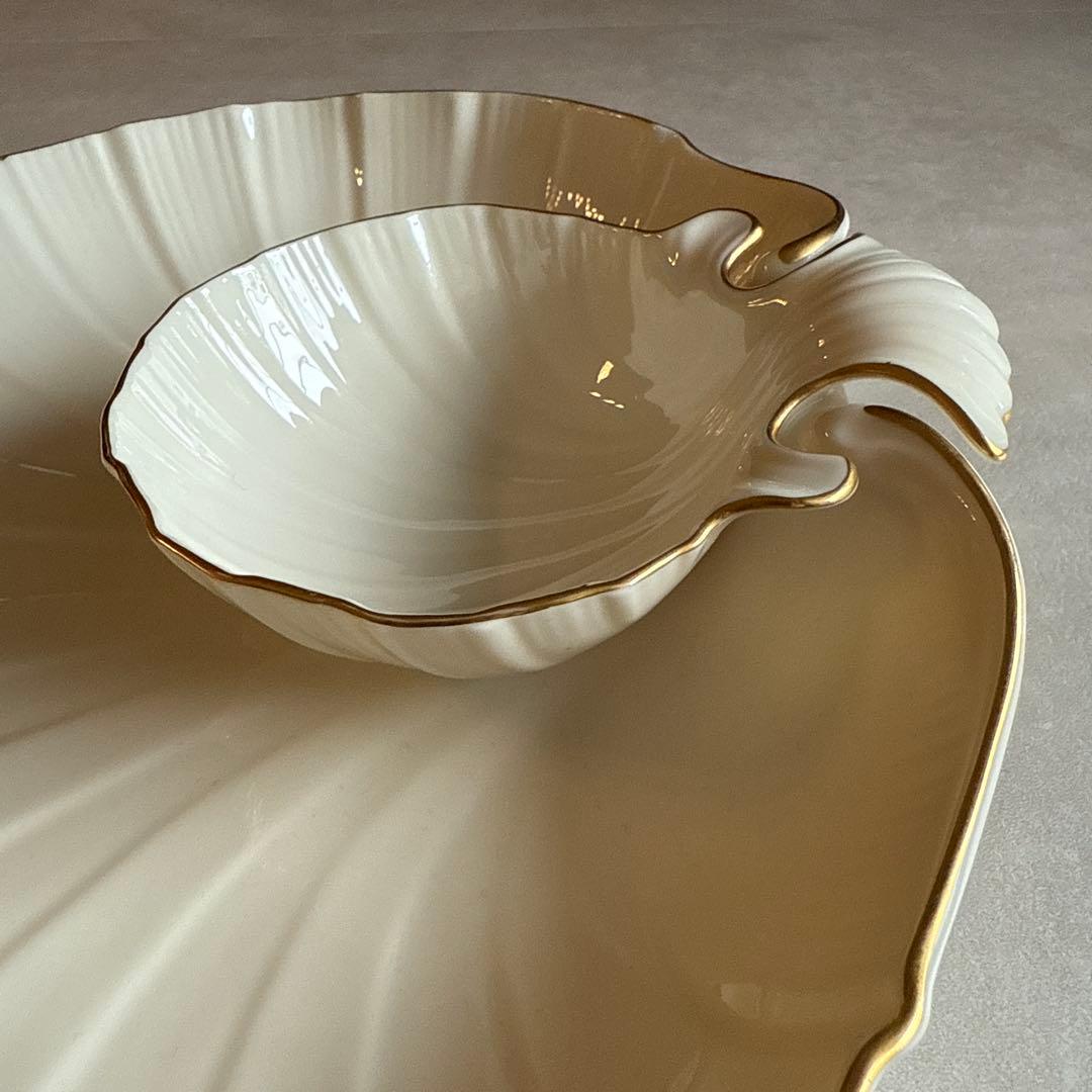 新品★LENOX★ヴィンテージ★シェル★大皿プレート★USA製