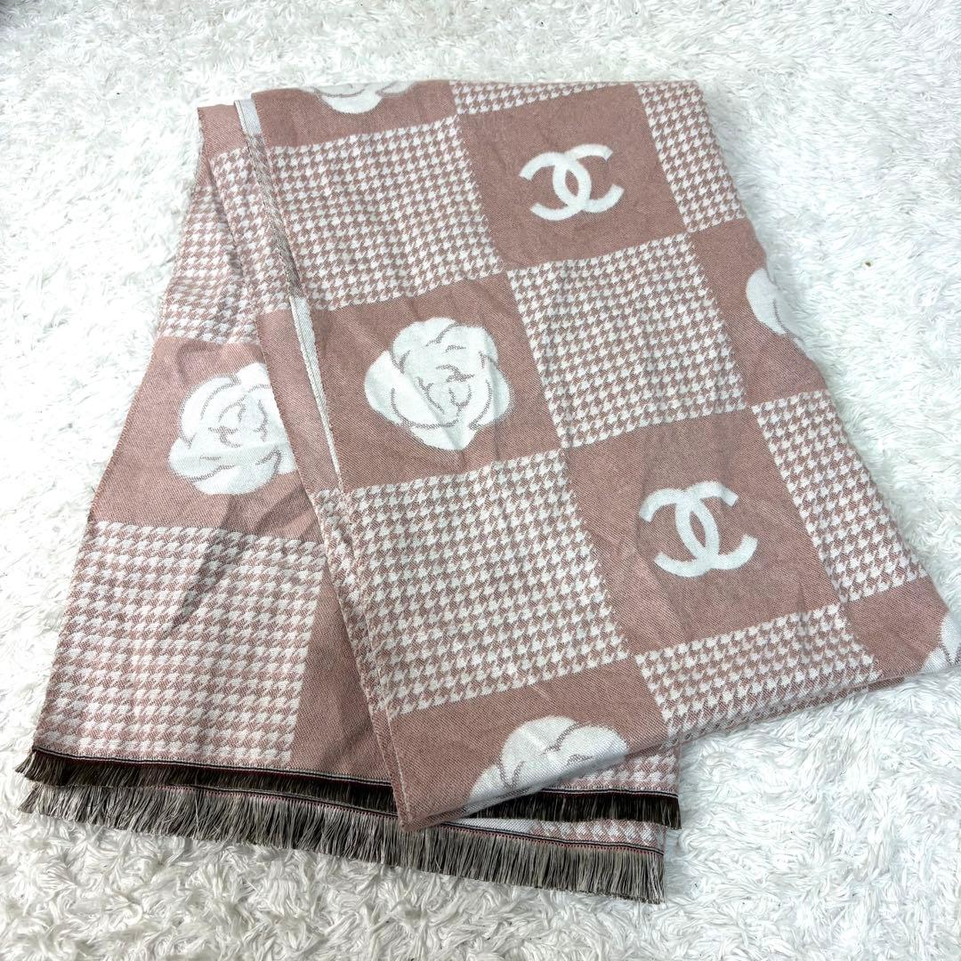 CHANEL シャネル ノベルティ　チェックマフラー