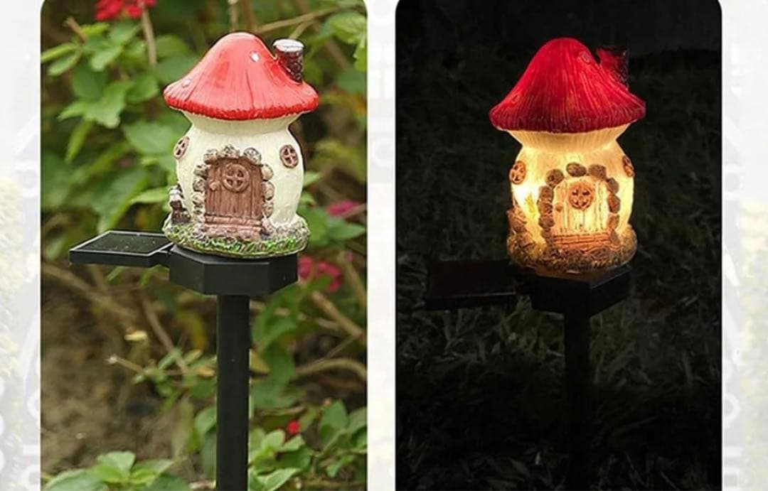 値下げ中！ガーデン オーナメント ソーラー フェアリーハウス