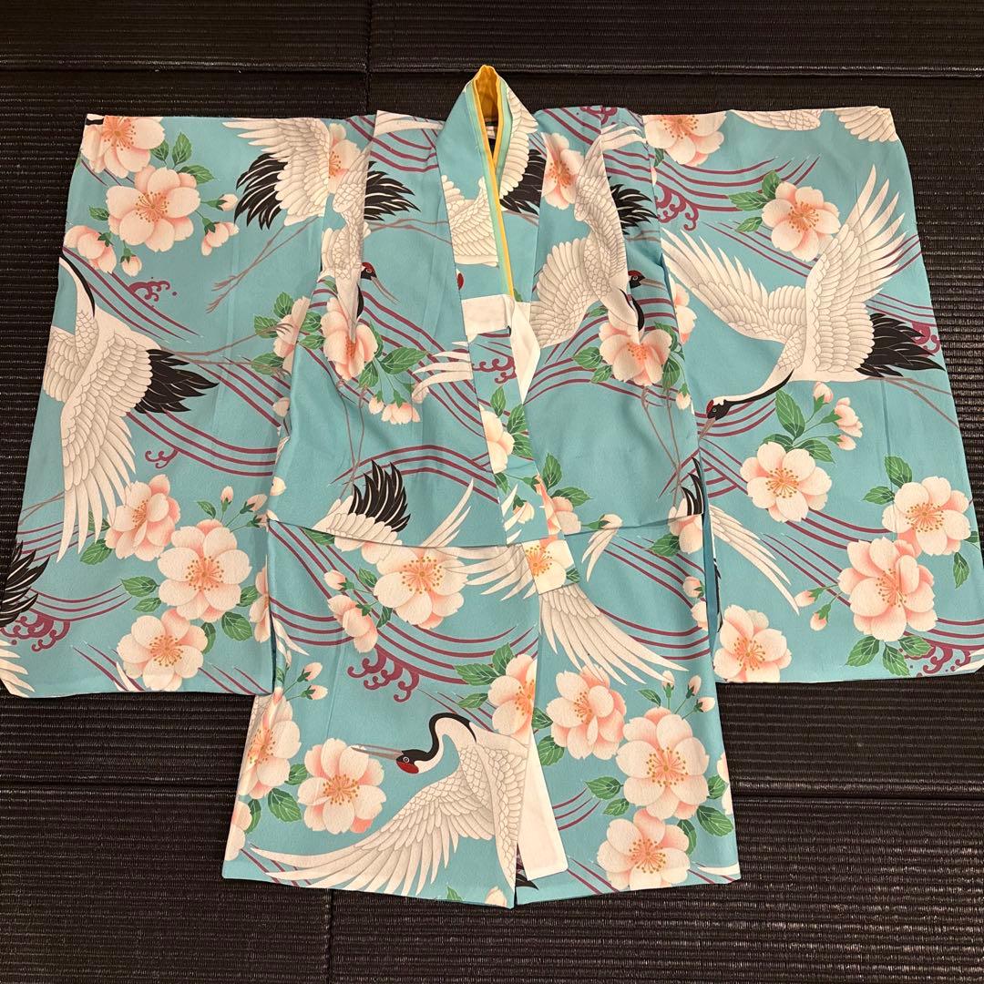 被布 七五三 着物 鶴 catherine cottage 3歳