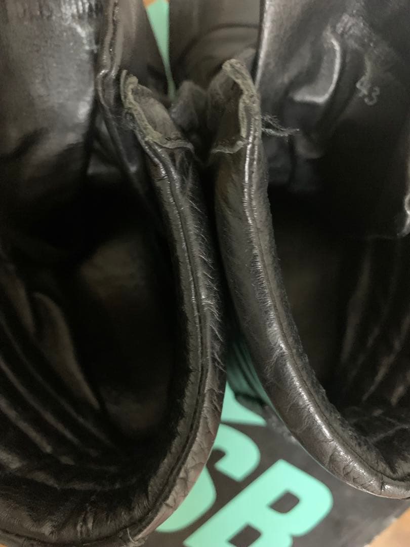 ボリスビジャンサベリ　ミリタリーブーツ ブラック レザー