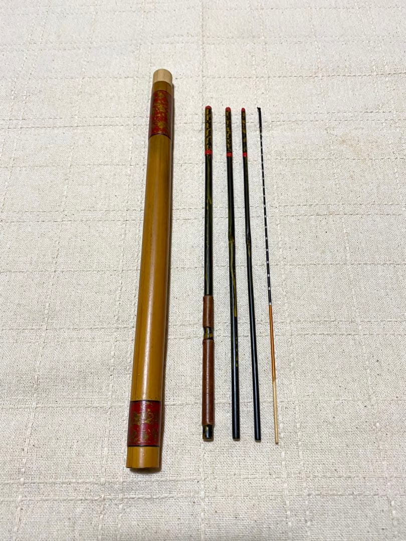 タナゴ竿　四本継ぎ　竹竿　和竿　短竿