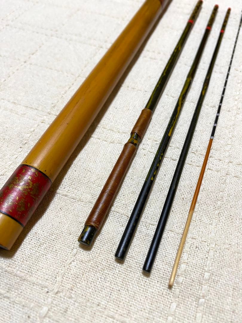 タナゴ竿　四本継ぎ　竹竿　和竿　短竿