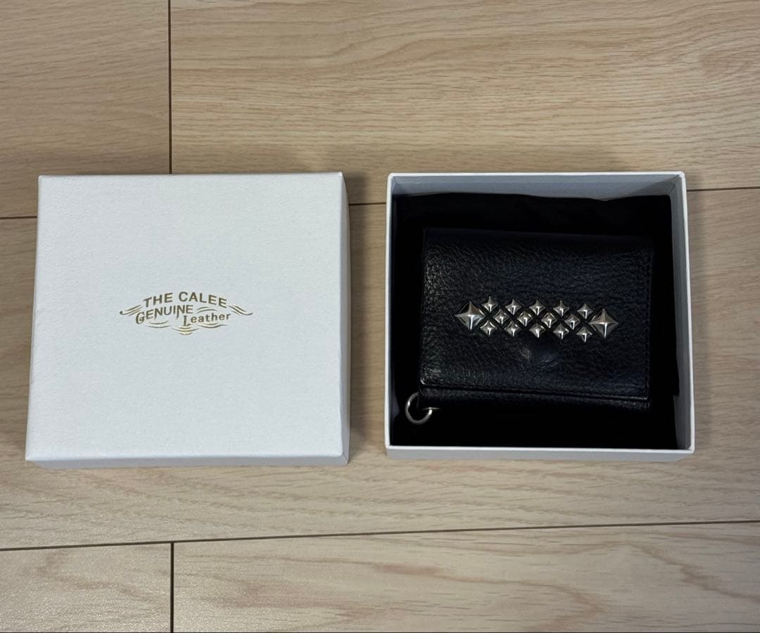 小物 CALEE STUDS LEATHER MULTI WALLET