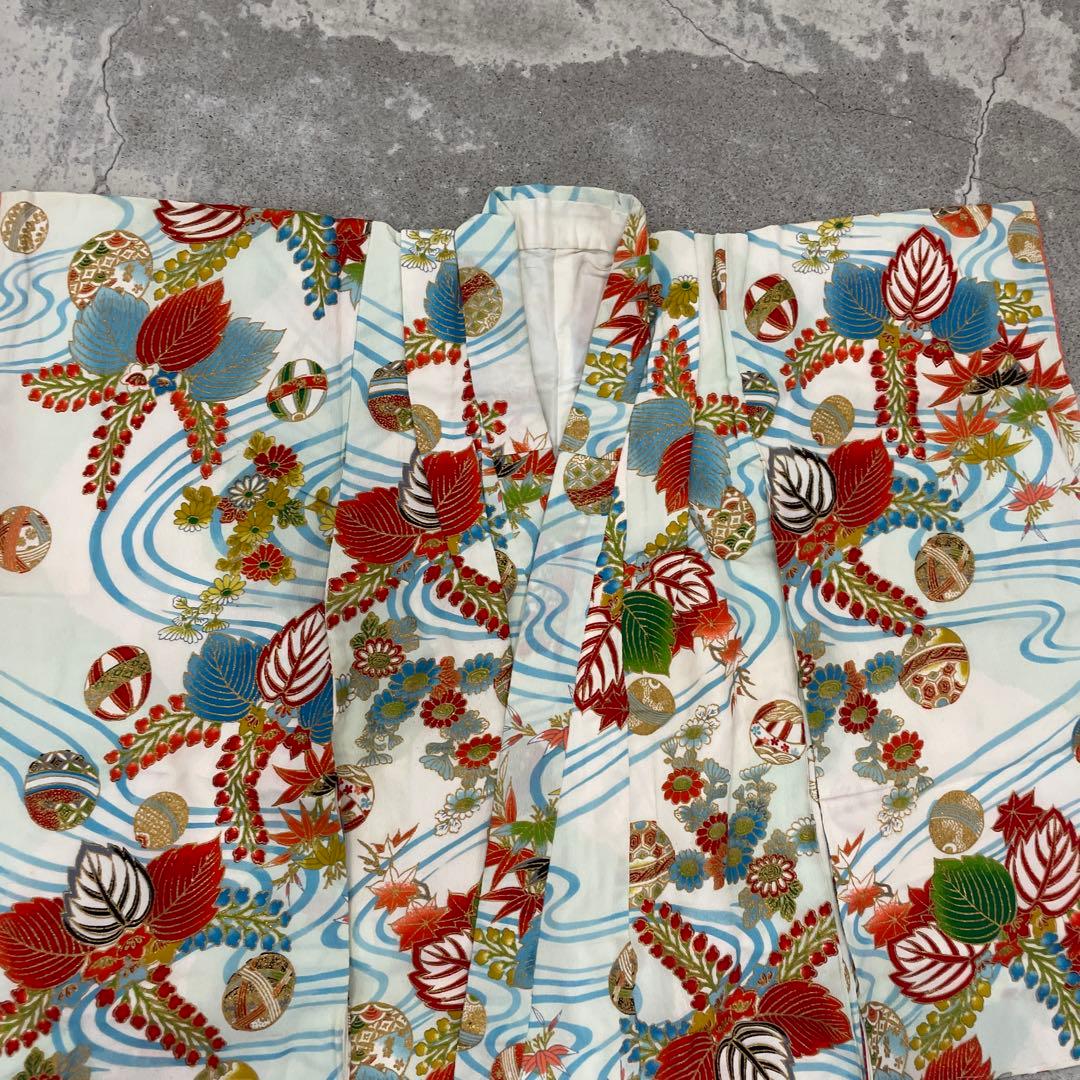 七五三　7歳着物 アンティーク着物【K7-16】