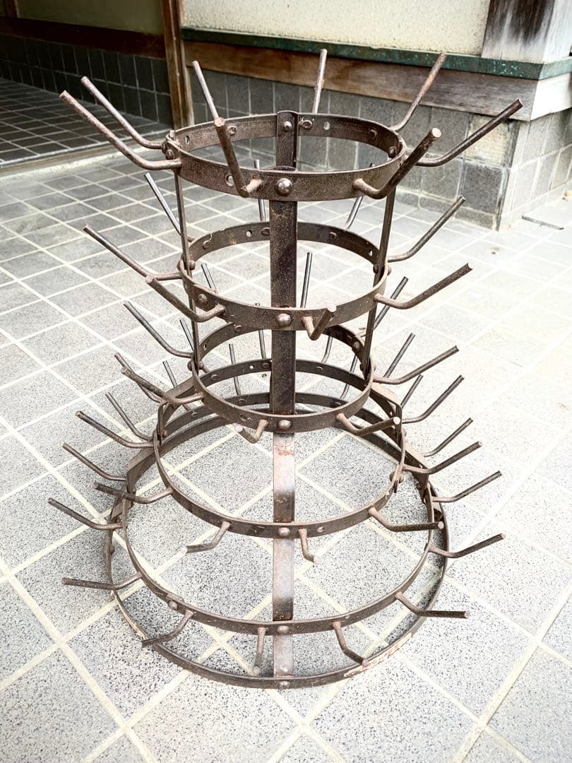 フランスアンティーク鉄製ボトルドライヤー ボトルラック マルセルデュシャン