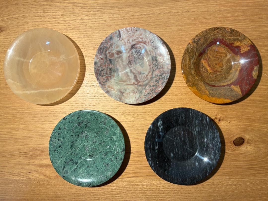 056オニキス/オニックス 青蛇文 大理石 天然石 小皿/プレート