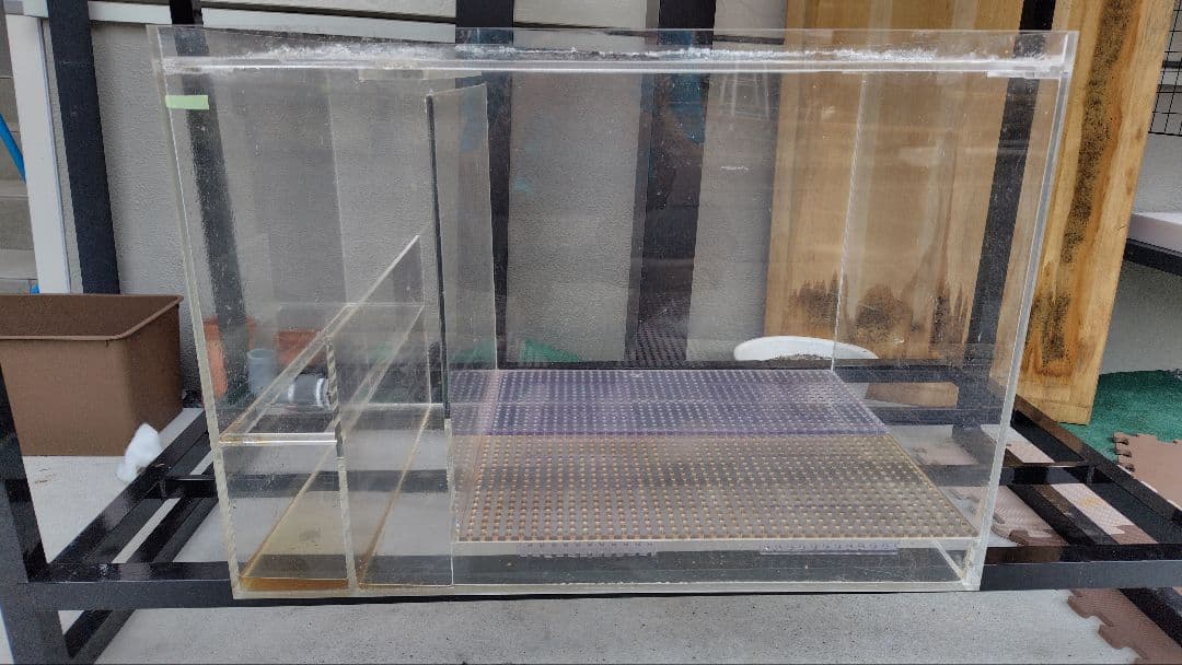 【送料込】オーバーフロー用水槽　アクリル濾過槽