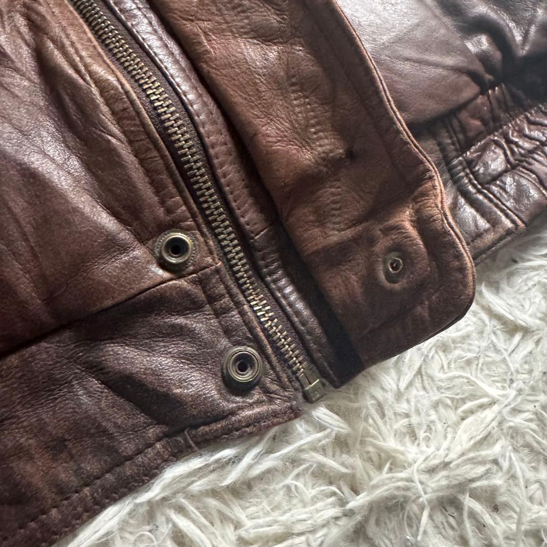 90s Wilsons レザージャケット 茶 シンサレート L〜XL フライト系