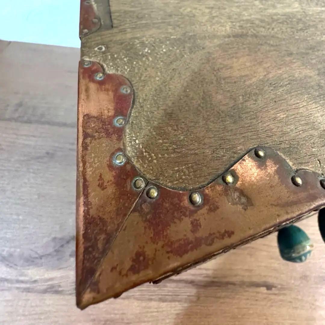 銅巻　小引き出し　ミニチェスト　古道具　アンティーク　ヴィンテージ