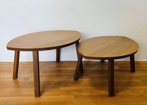 J【中古品】IKEA STOCKHOLM ストックホルム ネストテーブルセット