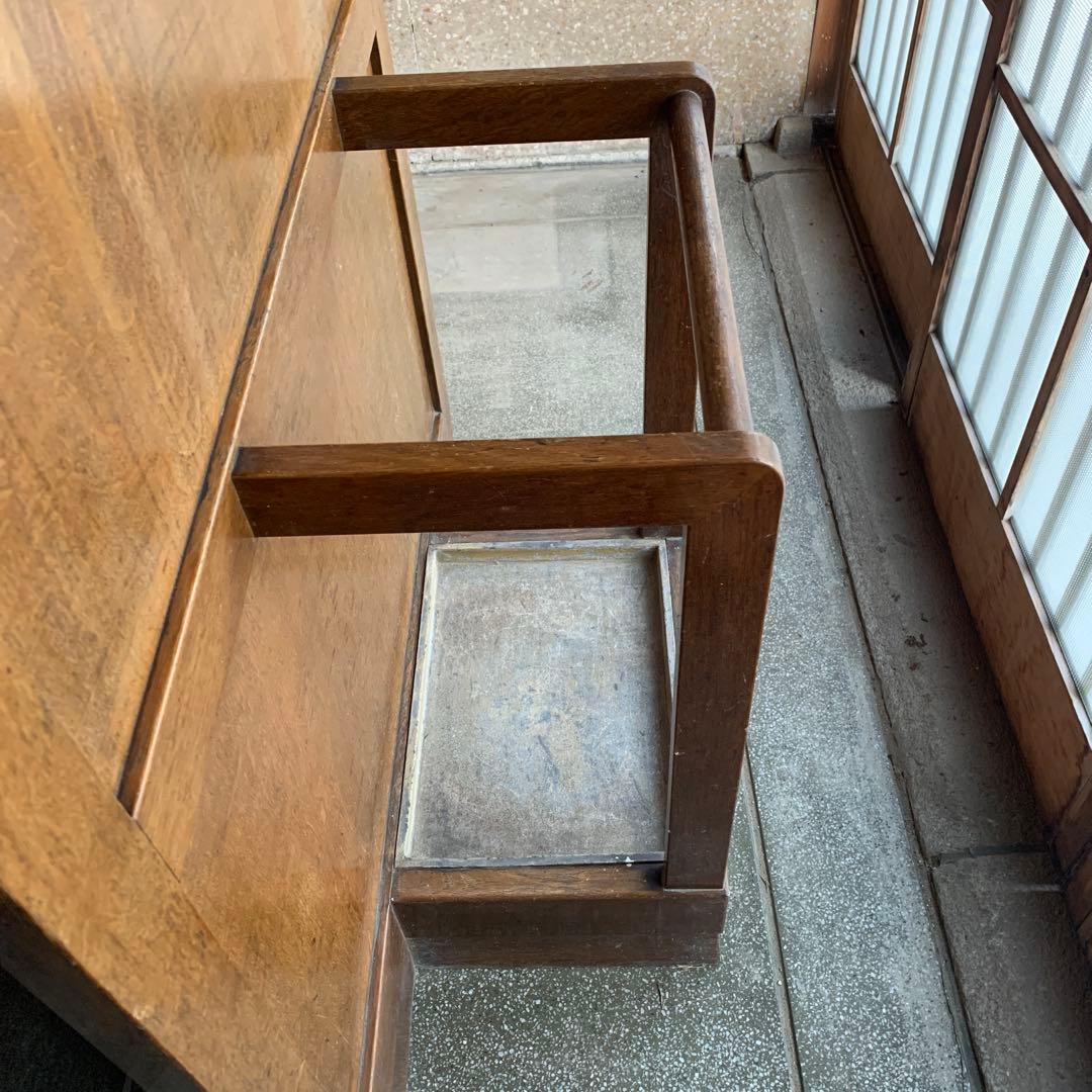 レトロ　傘立て　コート掛け　木製