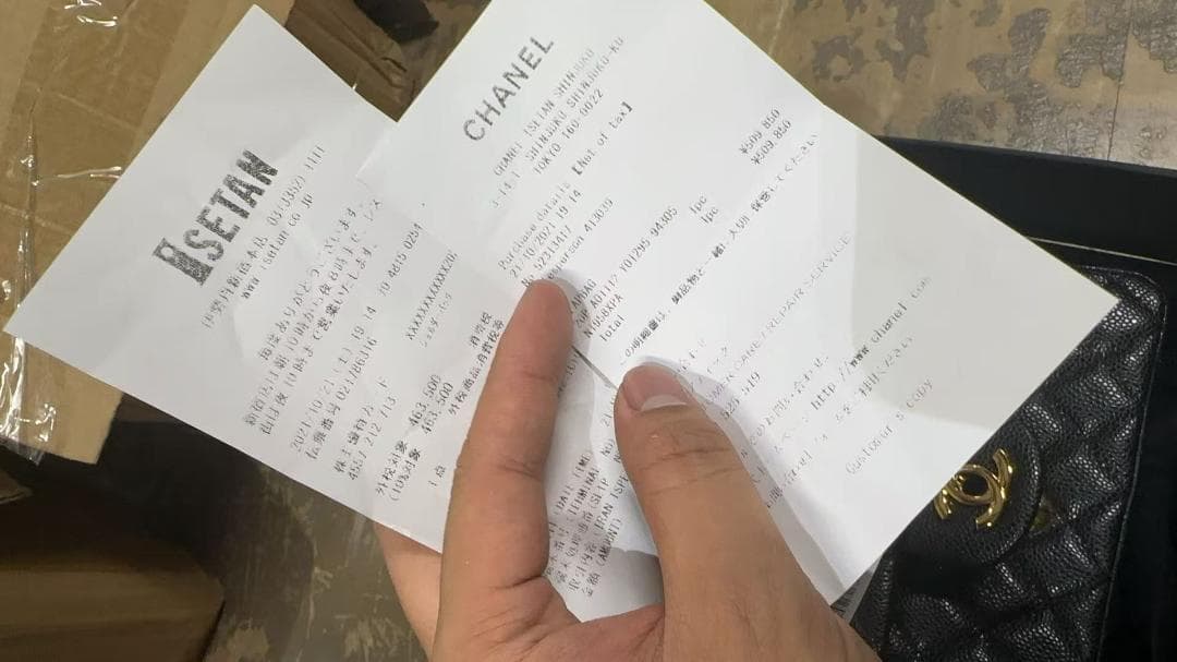 ブラックレザー ショルダーバッグ CF 20*12*6CM