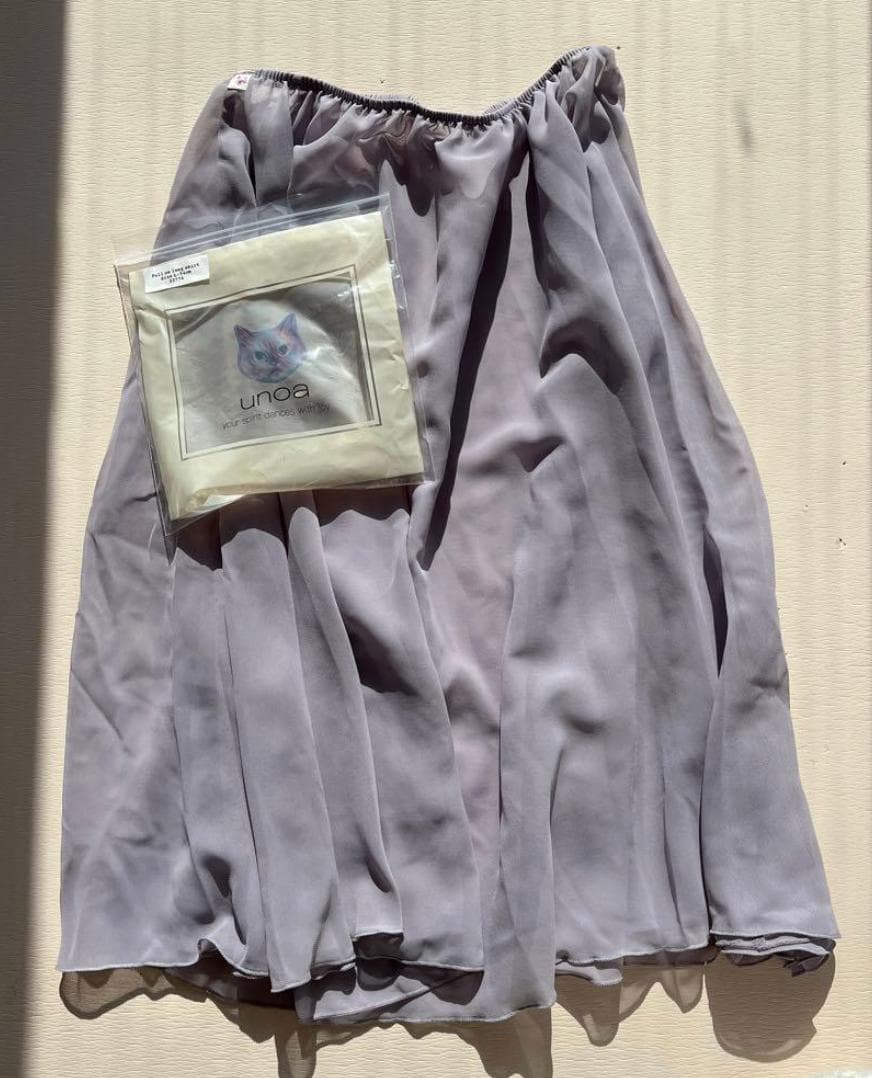 unoa スカート pull on long skirt