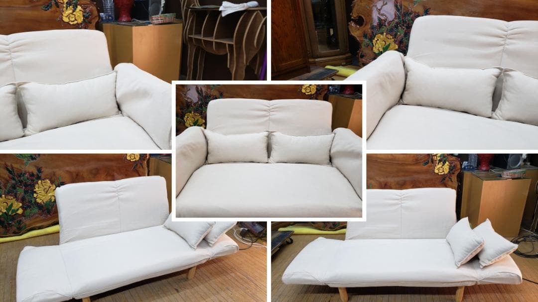 b9　新品未使用品　リクライニング　ラブソファ