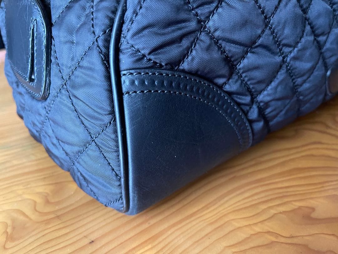 シャネル ボストンバッグ　パリ ニューヨークライン ブラック