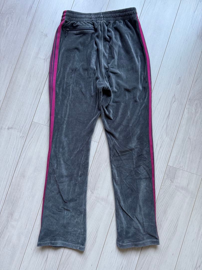 グレー ストライプ パンツ