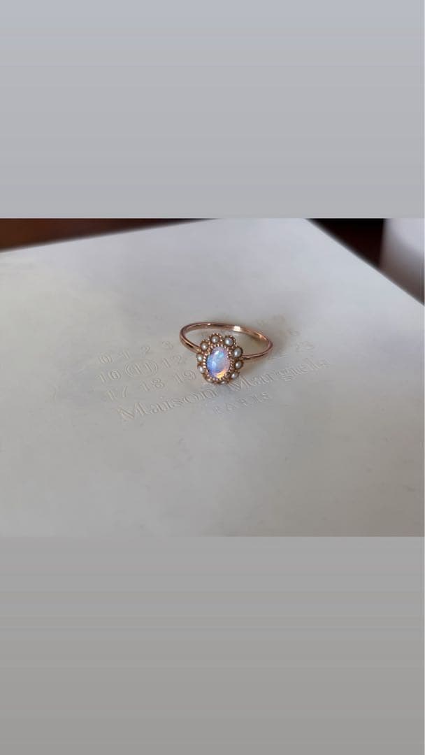 【ete】オパール　アンティーク調デザインリング