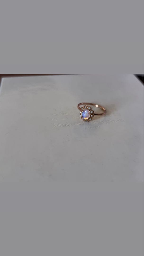 【ete】オパール　アンティーク調デザインリング