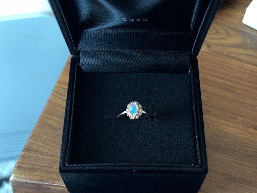 【ete】オパール　アンティーク調デザインリング