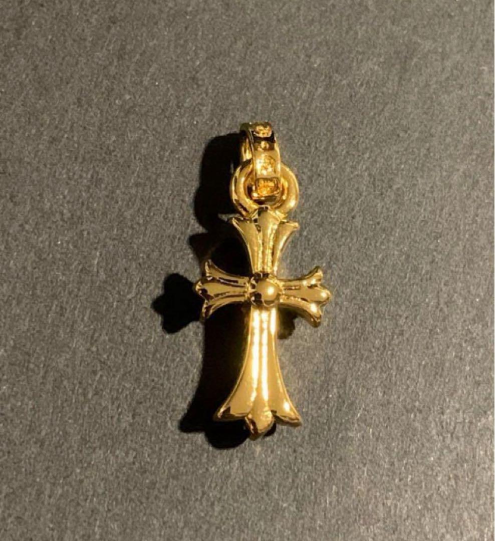 22k ベビーファット　ダイヤ　ネックレストップ