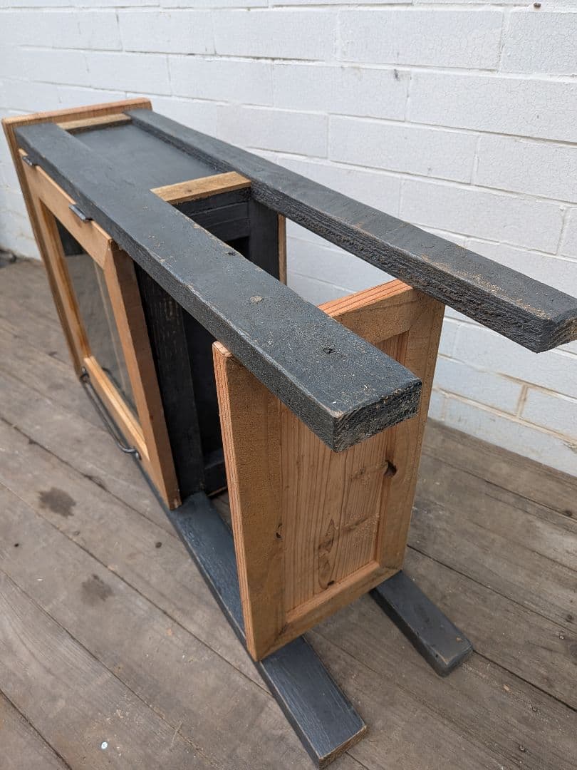 古材かざり棚　グレー