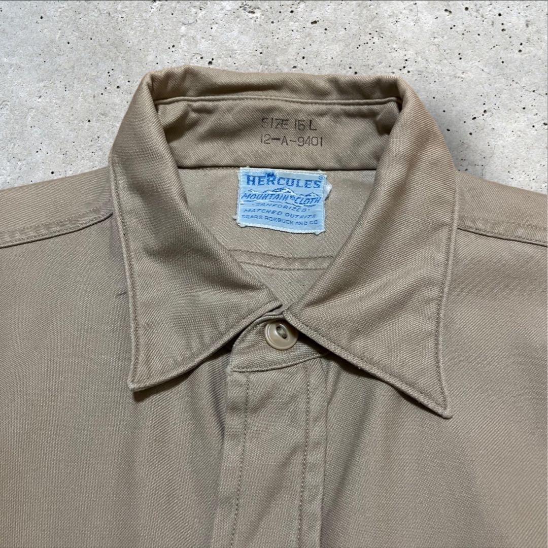 K*J様 50s HERCULES マウンテンクロス ワークシャツ マチ付き