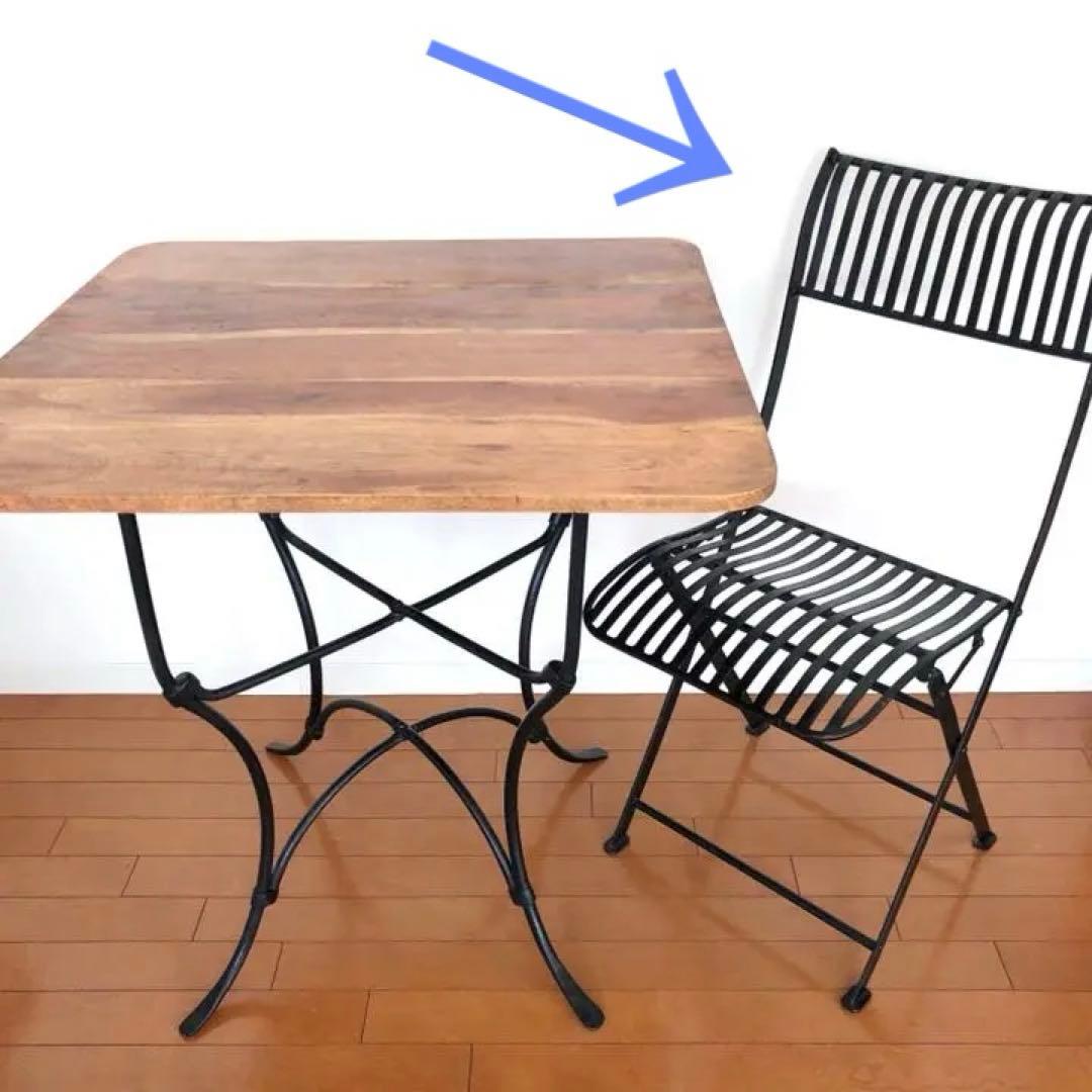 【大型送料込み】アイアン♡家具 チェア 椅子 折り畳み シャビー フレンチシック