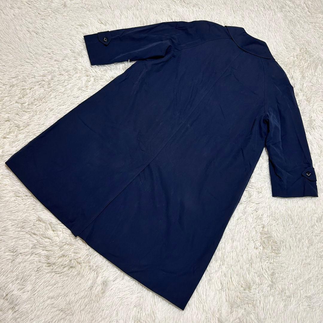 バーバリー BURBERRY ノバチェック エンブレム ネイビー コート