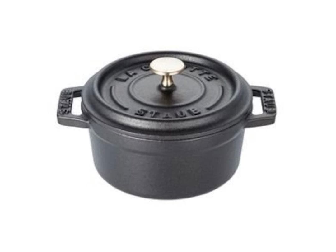 ストウブ　ピコ　ココット　ラウンド　黒　10㎝