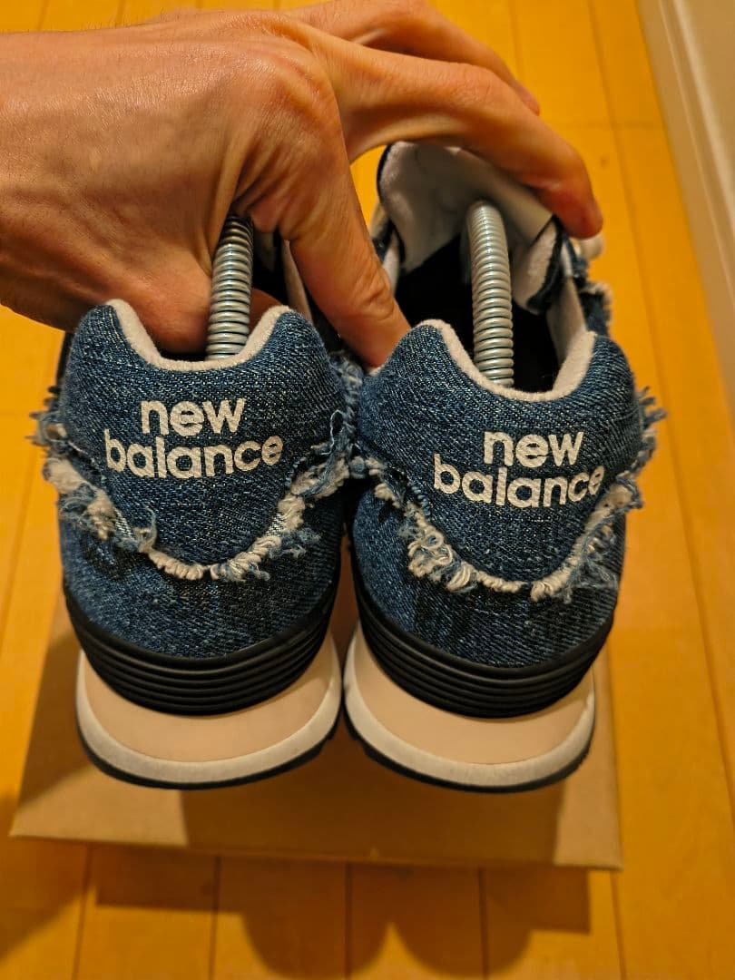 New Balance デニムスニーカー フリンジ加工
