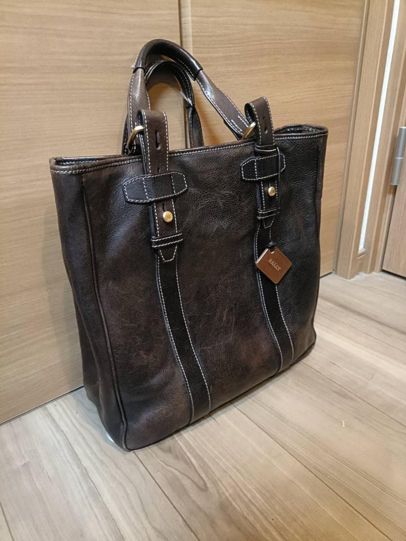 【バリー】BALLY トートバッグ 本革レザー / スイス製【美品】