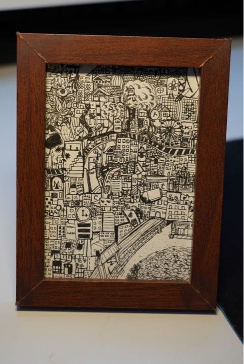 ボールペン画 原画3枚セット ゼンタングル