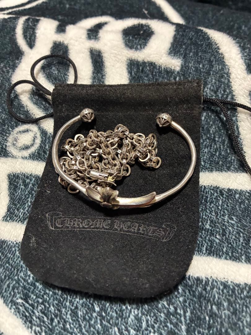 スキニータイニーCHクロス ブレス レット　ペーパーチェーン