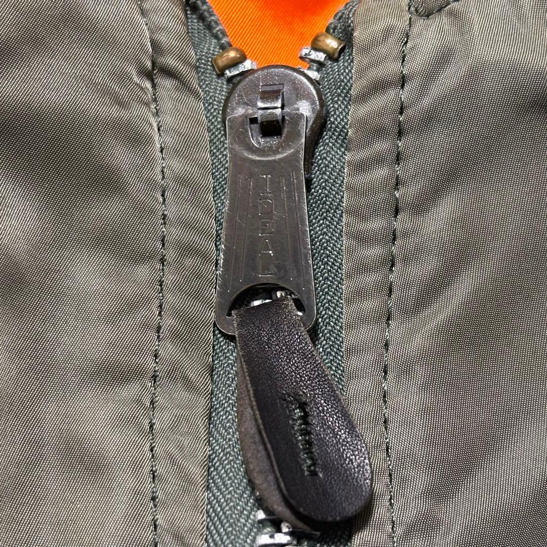 【美品】80s USA製 ALPHA INDUSTRIES MA-1 L 短丈