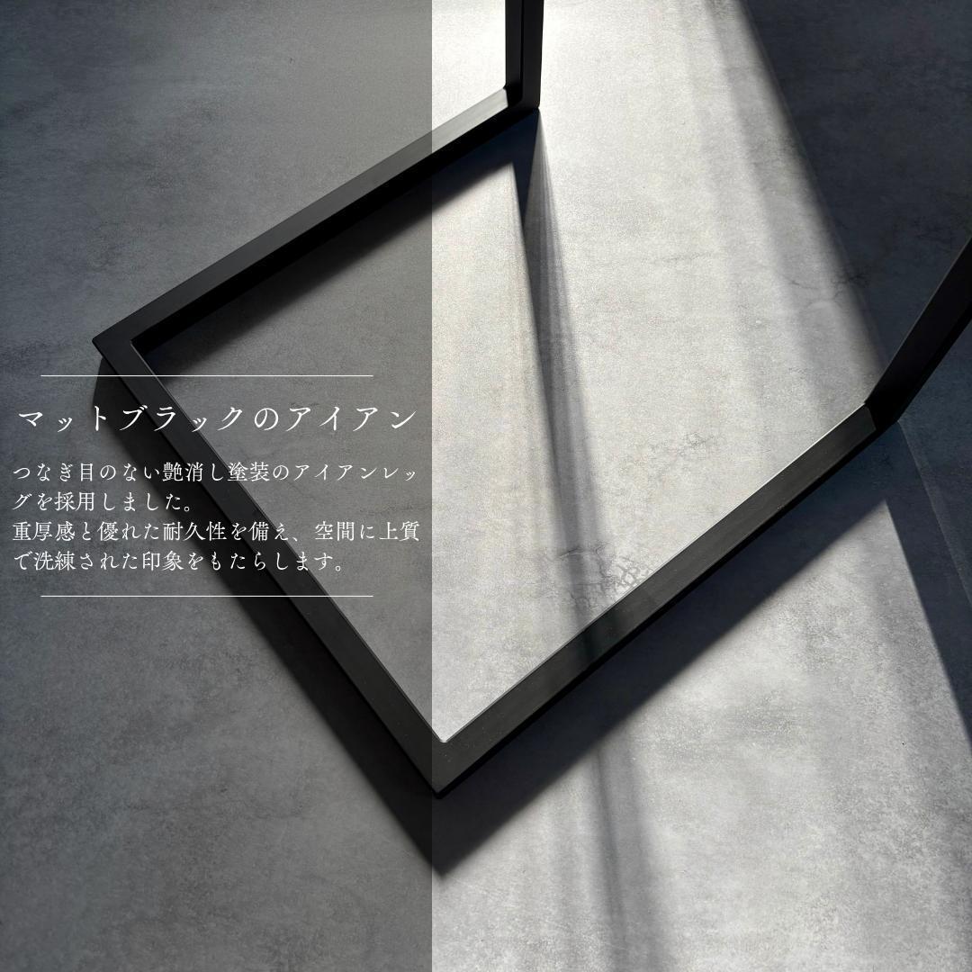 ミニテーブル サイドテーブル デスク リバー レジン 一枚板 アイアン 北欧