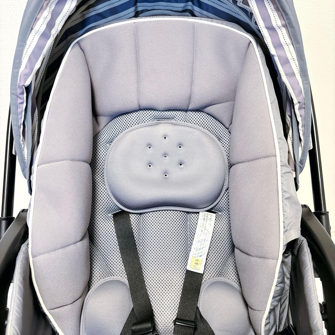 Aprica ラクーナ クッション AB グレー ベビーカー 両対面式