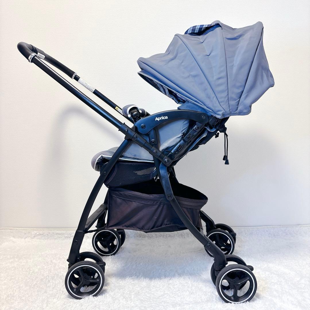 Aprica ラクーナ クッション AB グレー ベビーカー 両対面式