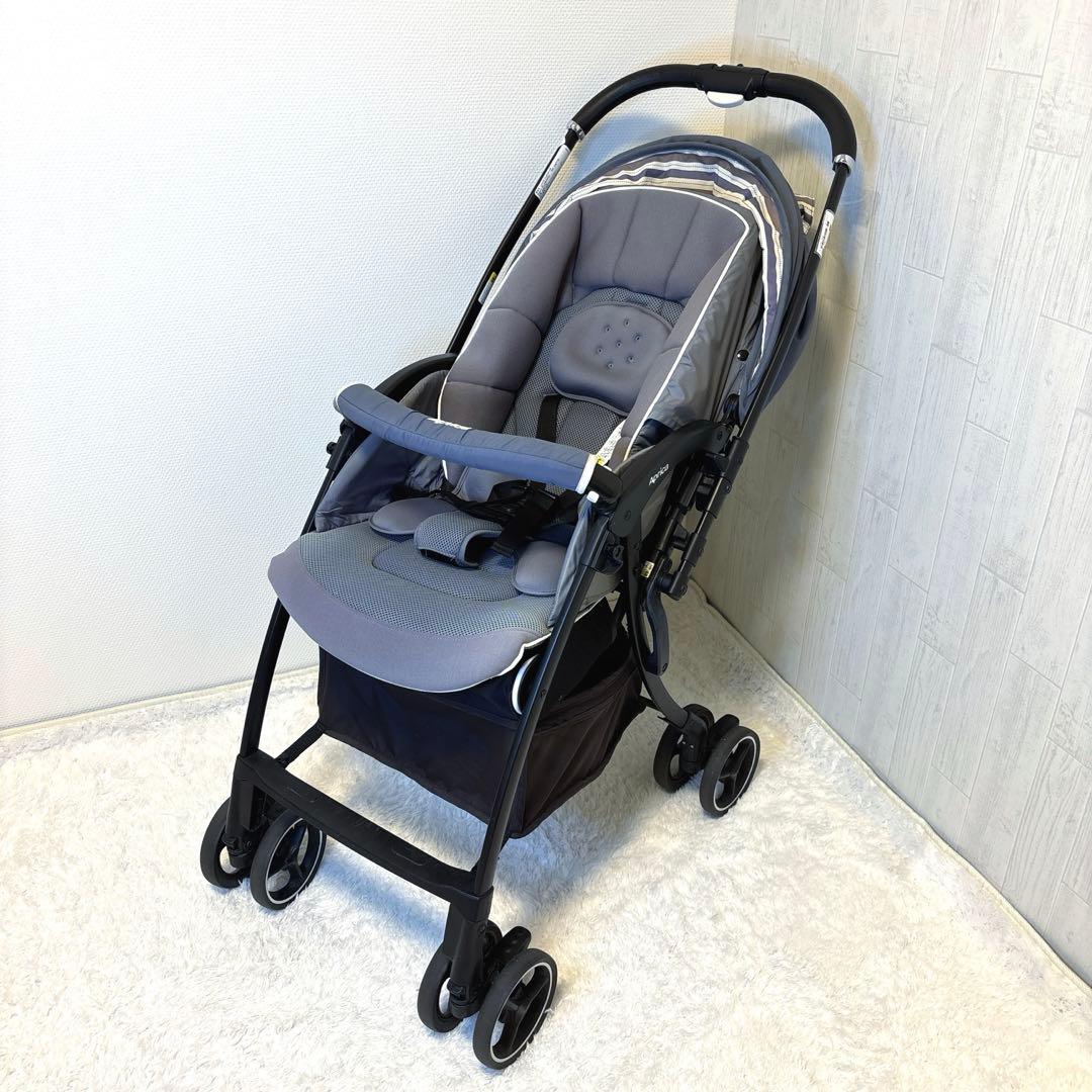 Aprica ラクーナ クッション AB グレー ベビーカー 両対面式