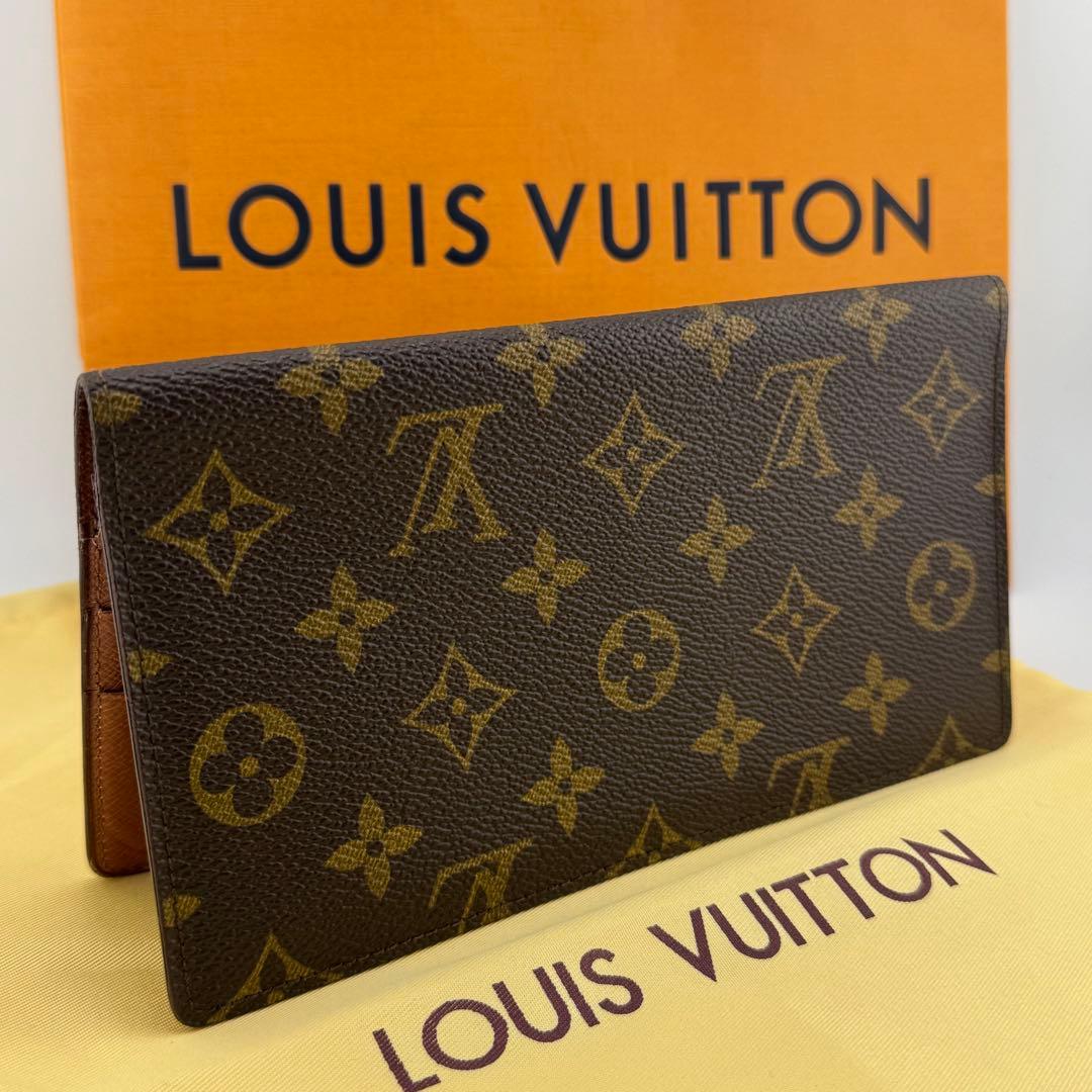 【極美品】ルイヴィトン 札入れ ポルトシェキエダブル ポルトカルトクレディ 財布