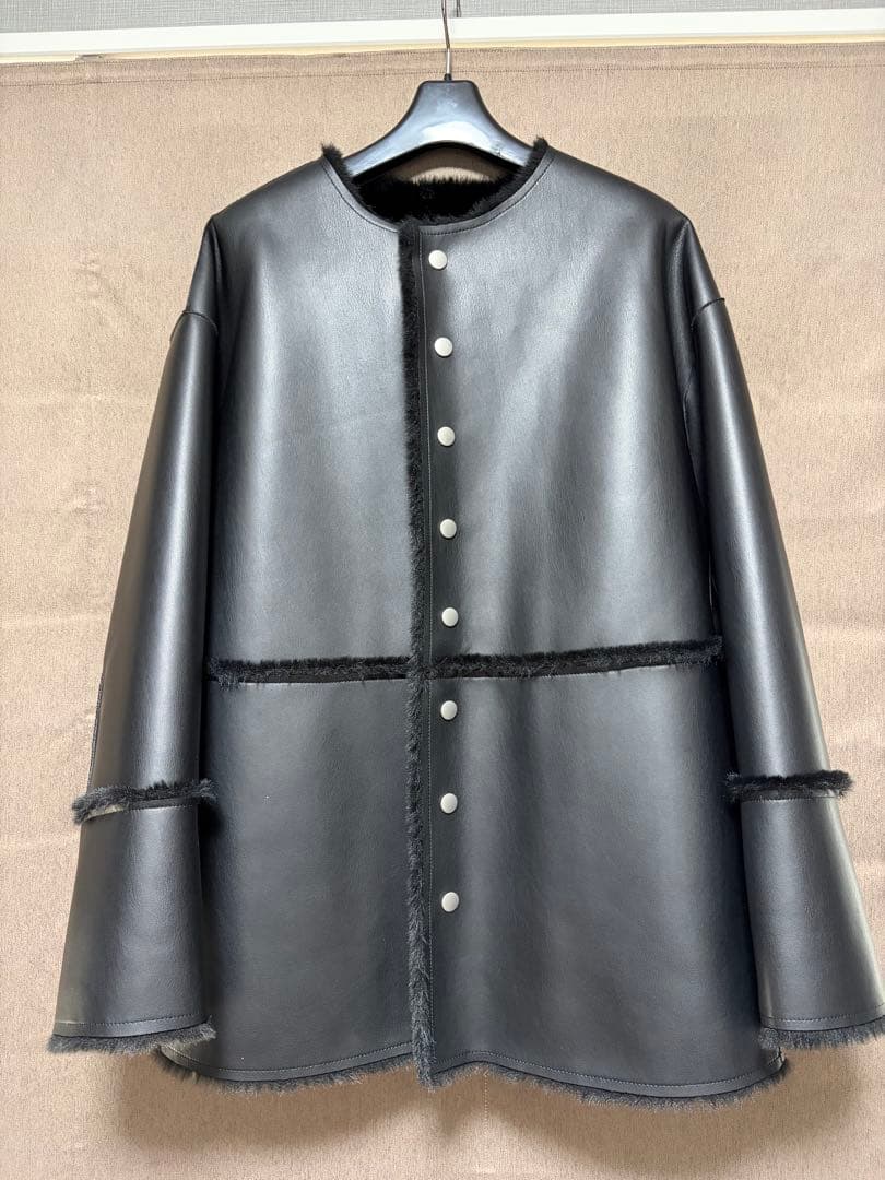 マカフィー MACPHEEフェイクムートンリバーシブルコートトゥモローランド