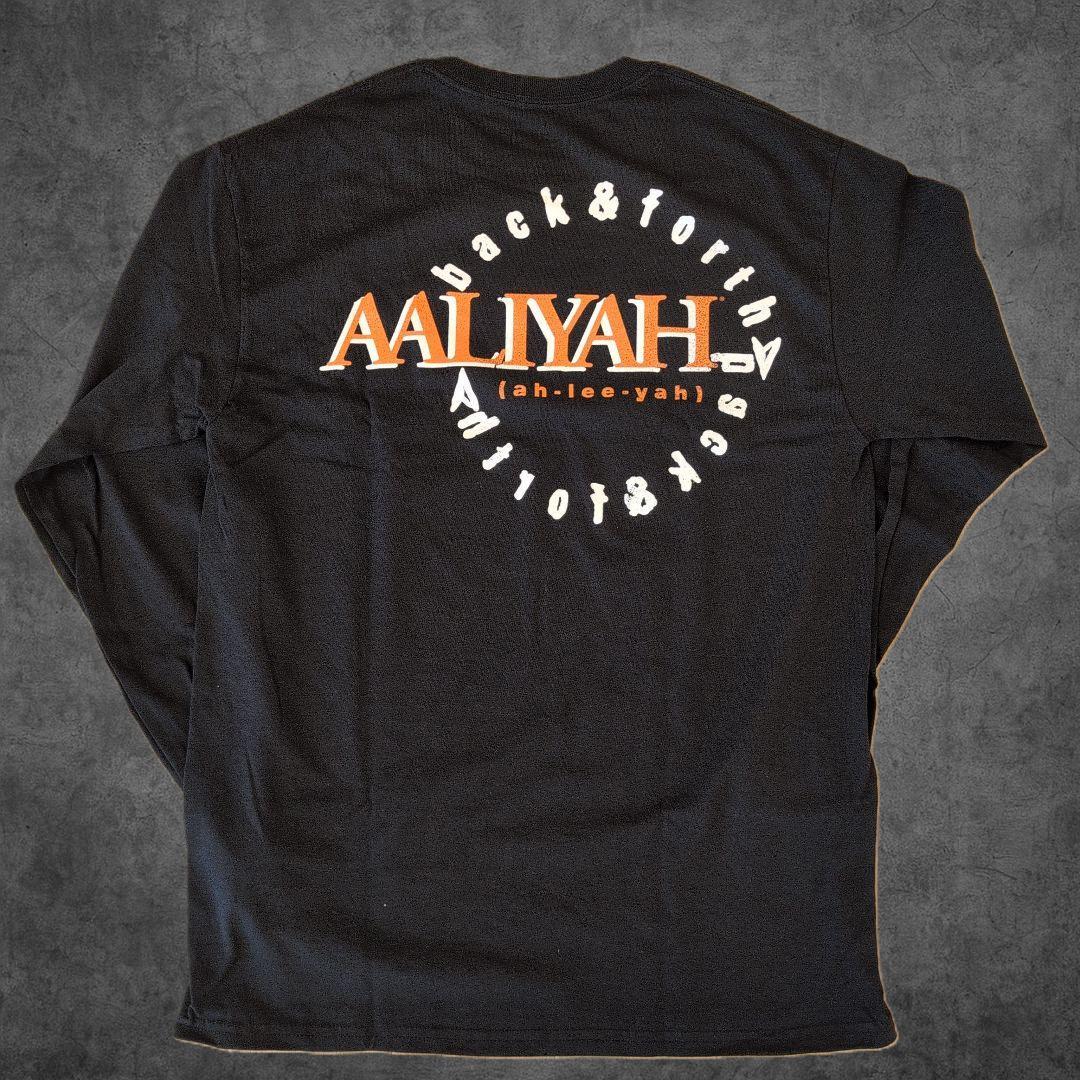 Aaliyah ロンT Back & Forth 長袖 M ブラック