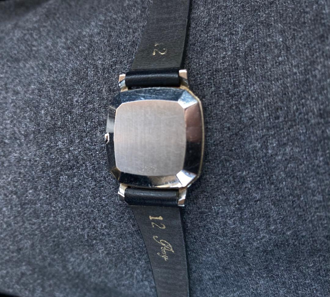 オメガ デビル OMEGA クォーツ 中古 銀黒　アンティーク　ビンテージ