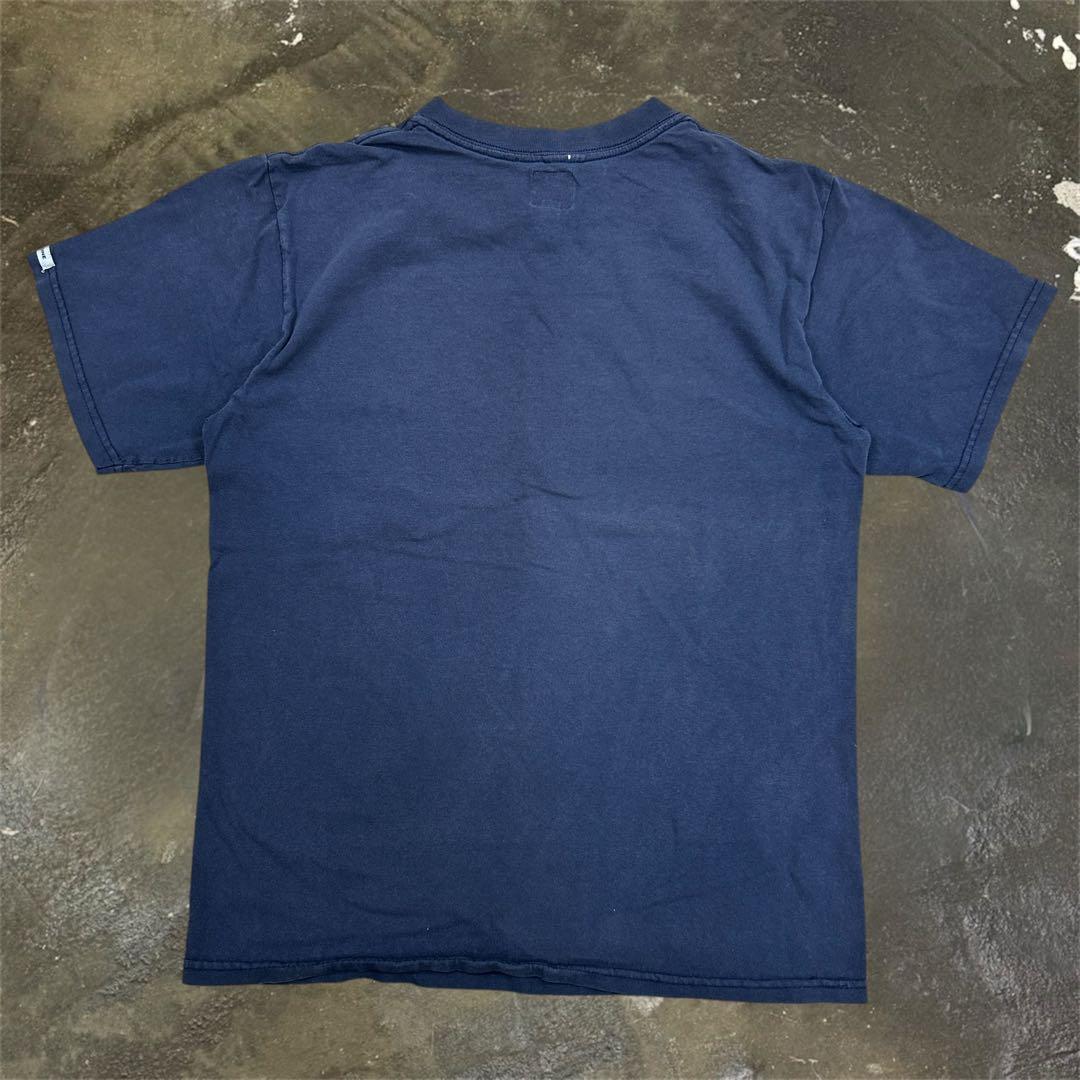 ★初期 Number Nine フェード プリント 半袖 Tシャツ 3 ネイビー