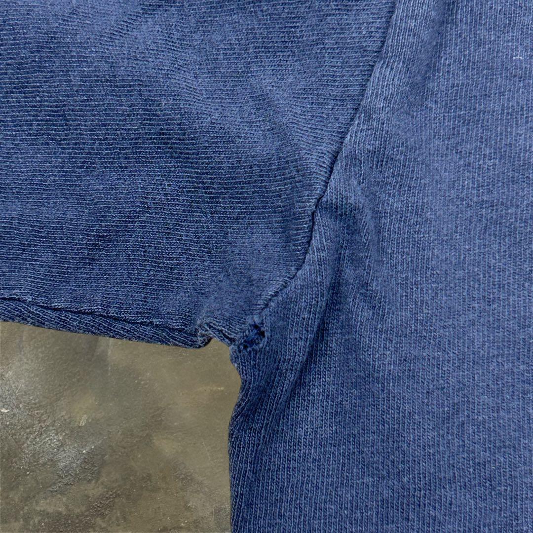 ★初期 Number Nine フェード プリント 半袖 Tシャツ 3 ネイビー