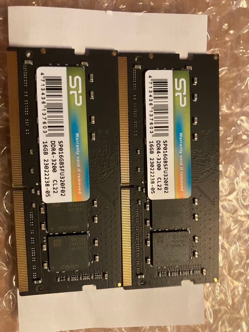 即日配送　SP DDR4 32GB16GB×2 3200MHz メモリ
