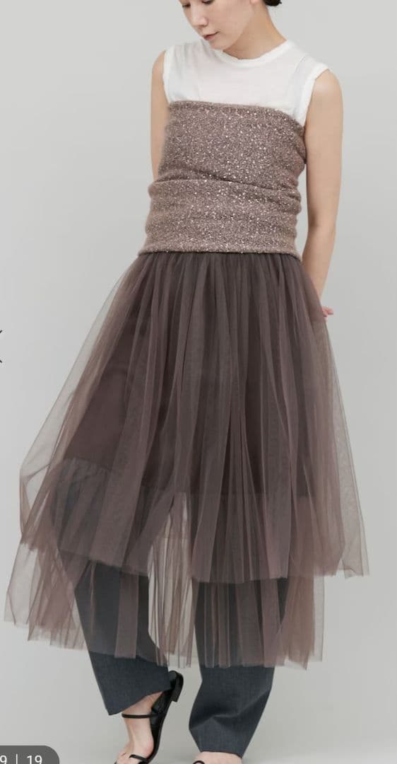 【美品】Curensologyカレンソロジー チュール2WAYスカート